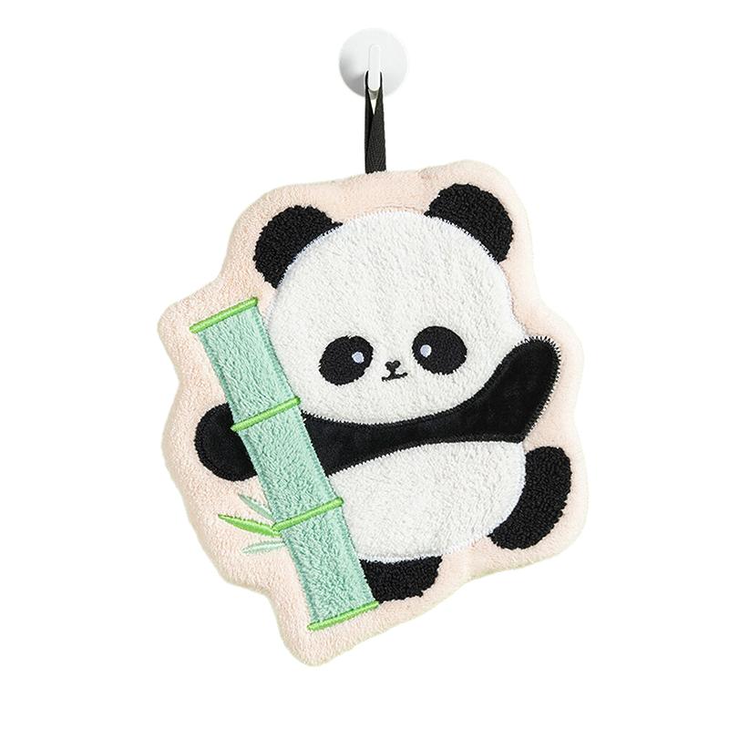 Cute Panda Hand Towel, Absorbent And Quick-Dry Towel, Thickened Towels For Kitchen And Bathroom, Multi-Purpose Towel For Home