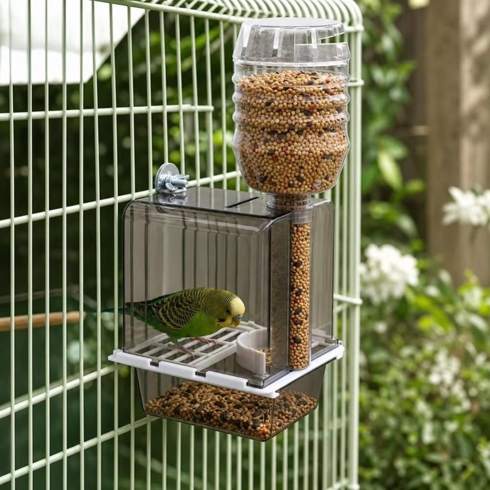 Splash Proof Hanging Parrot Feeder Anti-Spill Birds Food Container Pet Supplies