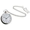 CREPHA Pocket Quartz (Klepha) Watch, Analog, Men's, Simple, Battery-Powered, Movement, Silver, TE-AM153-WTS