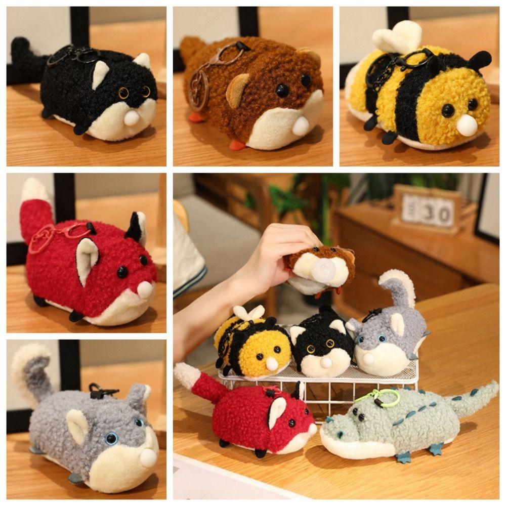 PP Cotton Press Squeeze Doll Pendant Plushies Doll Crocodile Plush Keychains  Home Party Decor