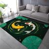 Multiple sizes Two koi fish in pond Carpet for Living Room Bedroom Sofa Home Decor Rug Non-slip Floor Mat Luxury Gift