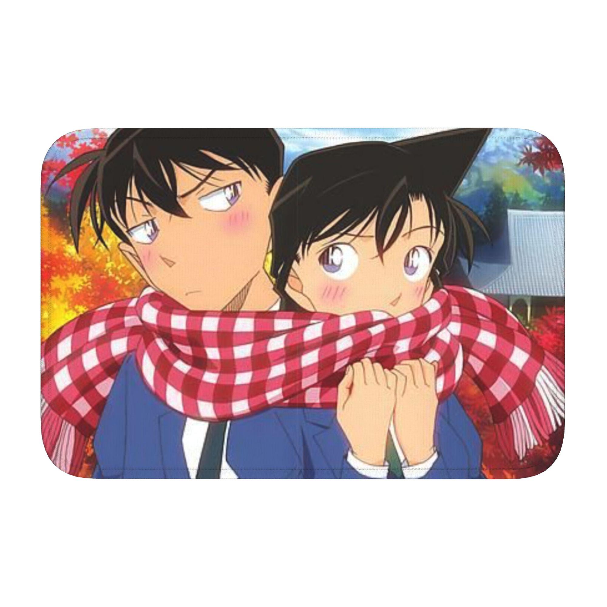 

Funny Detectived Anime Conan Doormat Anti-Slip Entrance Welcome Kitchen Bathroom Floor Door Mat Toilet Living Room Carpet Rug 60cm x 90cm