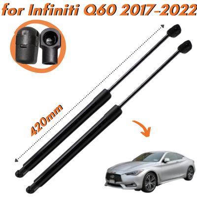 Hood Struts for Infiniti Q60 V37 Coupe 2017- 420mm 65471 5CA0A Front Bonnet Lift Supports Gas Springs Dampers Shocks