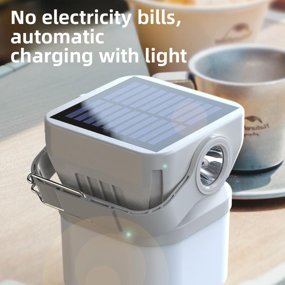 Solar Rechargeable Waterproof Outdoor Light Multifunctional Work Light New Emergency Lamp  Camping
