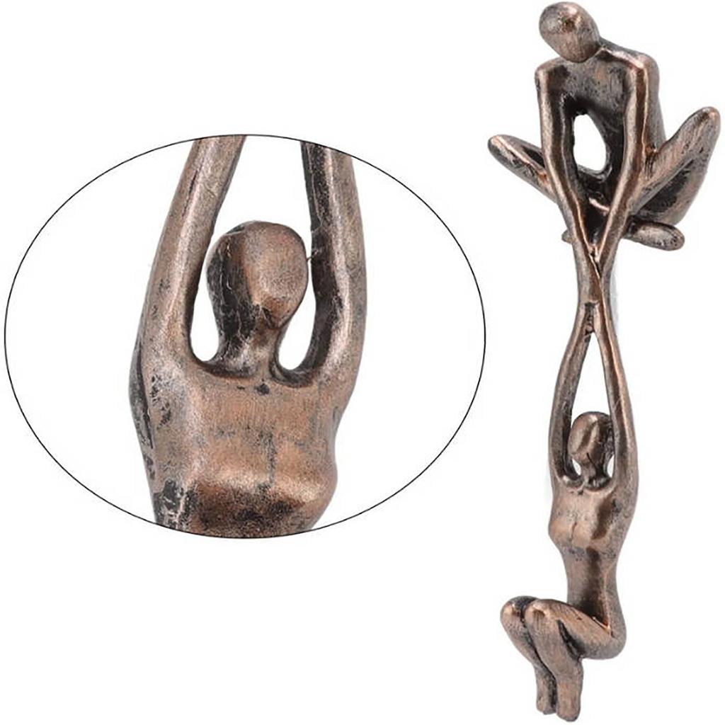 Resin Abstract Art Statue Couple Men Elevator Women Dancing Statue Ornament