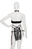 Clearstone SecretRose Cosplay Halloween Lacy Open Black Cheongsam, Women's,
