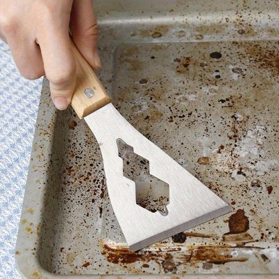 1pc Multi-Purpose Paint Scraper & Remover Tool with Ergonomic Handle & Serrated Blade - for Cement, Plaster, Paint Removal