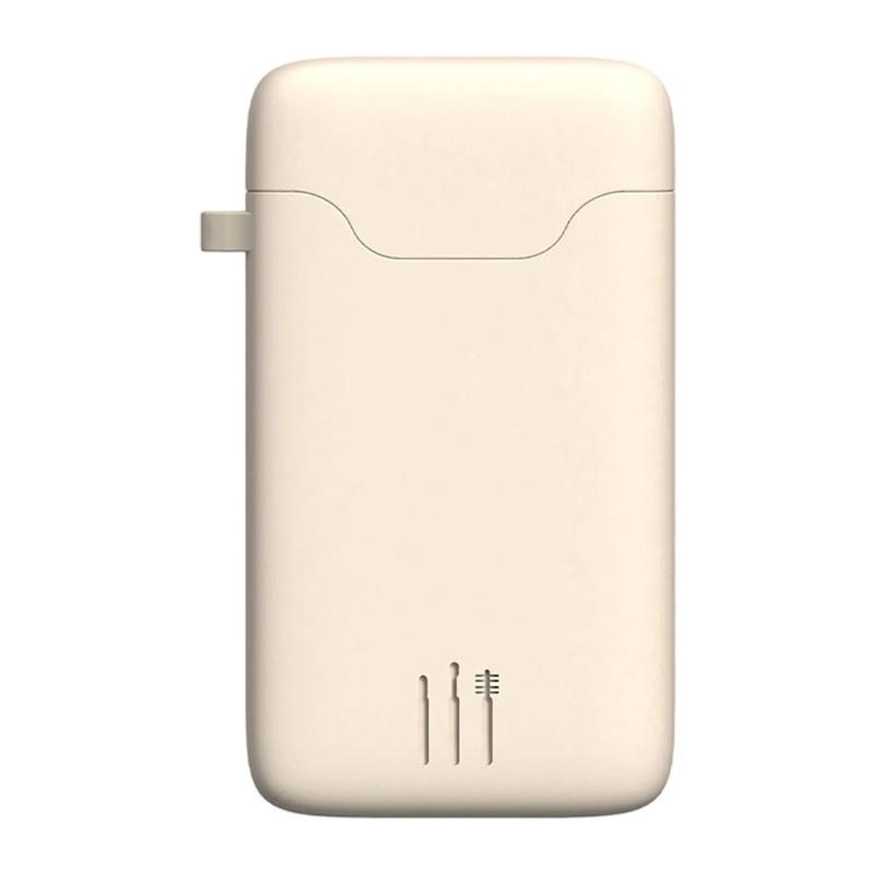 

Silicone Cosmetic Brush Holder With Flexible Compartments For Lip Wands Eyeshadow Tools Travel Friendly Durability off білий колір