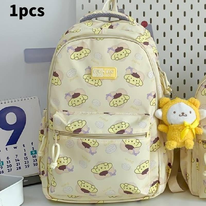 Anime Style Waterproof Nylon Backpack With Expansion For School College Students Special Characters Included