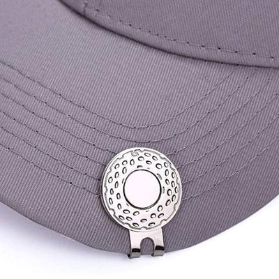 Golf Cap Clip Mark 25mm Runde Münze Silber Ball Position