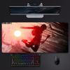 Game Survival Ddying Light Mouse Pad Large Gaming Mousepad With Stitched Edges Thickened Desk Mat Pc