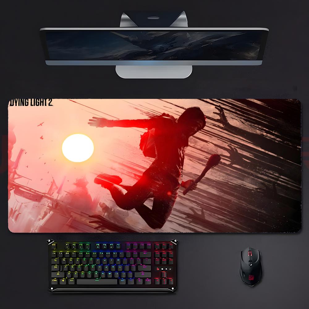 Game Survival Ddying Light Mouse Pad Large Gaming Mousepad With Stitched Edges Thickened Desk Mat Pc