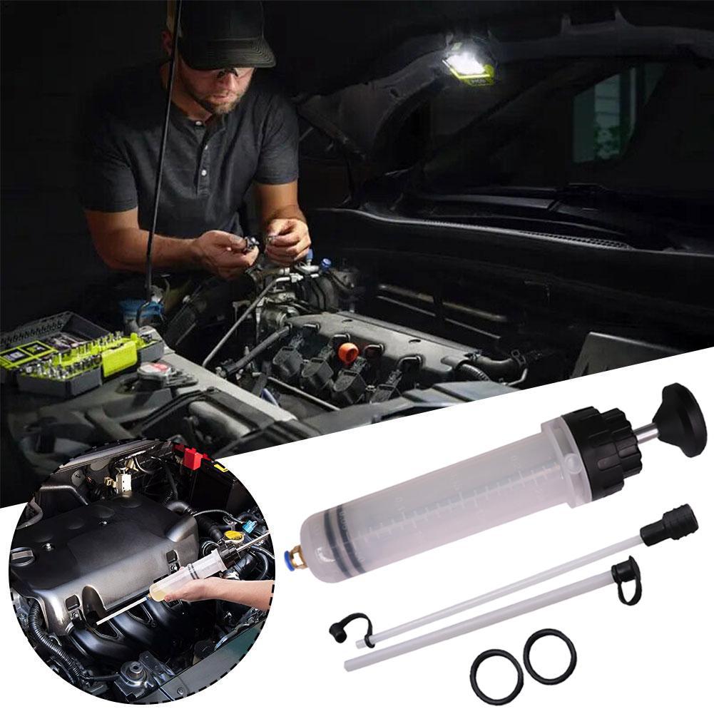 Auto Brake Fluid Extractor Auto Oil Change Syringe with Hose Dual Purpose Oil Change Tool 500cc Automotive Supplies