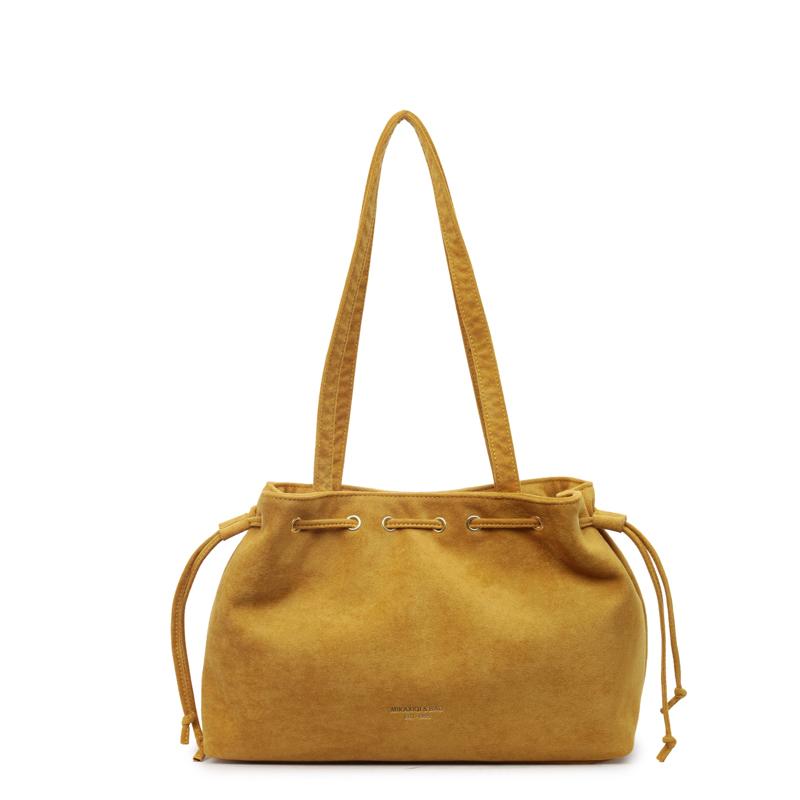 Fashion Faux Suede Hasp Sewing Thread Shoulder Bags 2026 Hot Sale Large Capacity Commute Stylish Design Women's Crossbody Bags