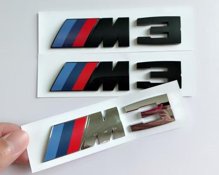 Silver Grey Black For BMW M3 E30 E46 E36 E90/E92/E93 F80 GTS CRT CSL M3 GS Emblem For BMW Thunder Edition Car Trunk Logo Sticker pzcr42