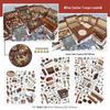 Infeel.Me My Little House 3D Scenery Stickers - Miniature Two-Layer Quiet Book Series