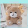 Cute Bowtie Teddy Bear Plush Keychain Cartoon Style Bag Pendant Gift