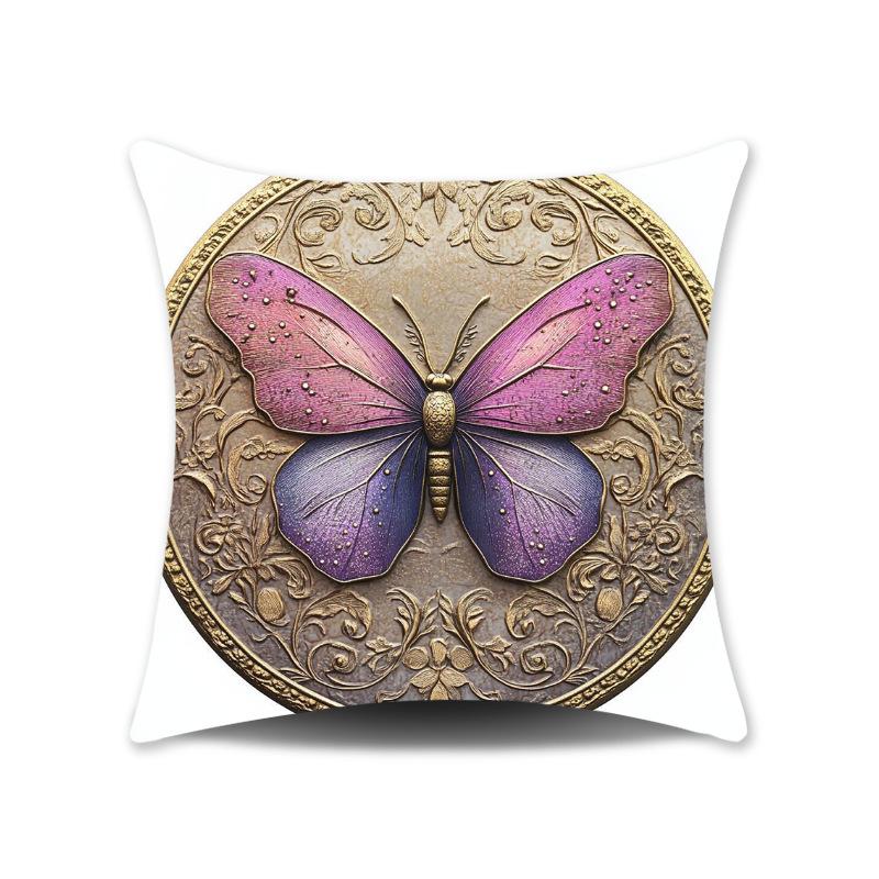 Moda Padrão Elefante Borboleta Capa de Almofada para Quarto Estampada Decoração de Casa Almofada Almofada de Sofá Capa de Almofada Presente