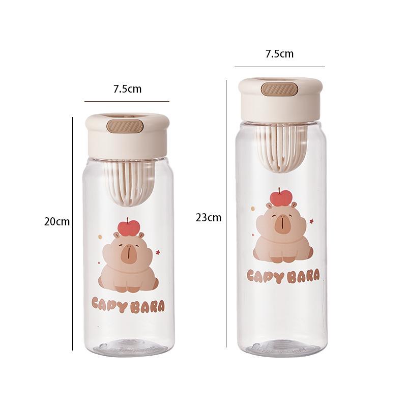 Water Cup - Cartoon Plastic Water Bottle for Boys and Girls, Portable Cup, Simple Design with A Tea Spout, Convenient To Carry.