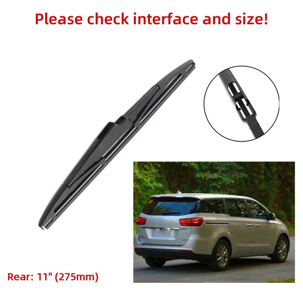 3PCS Wiper Blades For KIA Carnival 2015-2019 26" 18" 11" Fit Front Windshield Windscreen Window Brushes Cutter Accessories 2015 2016 2017 2018 2019