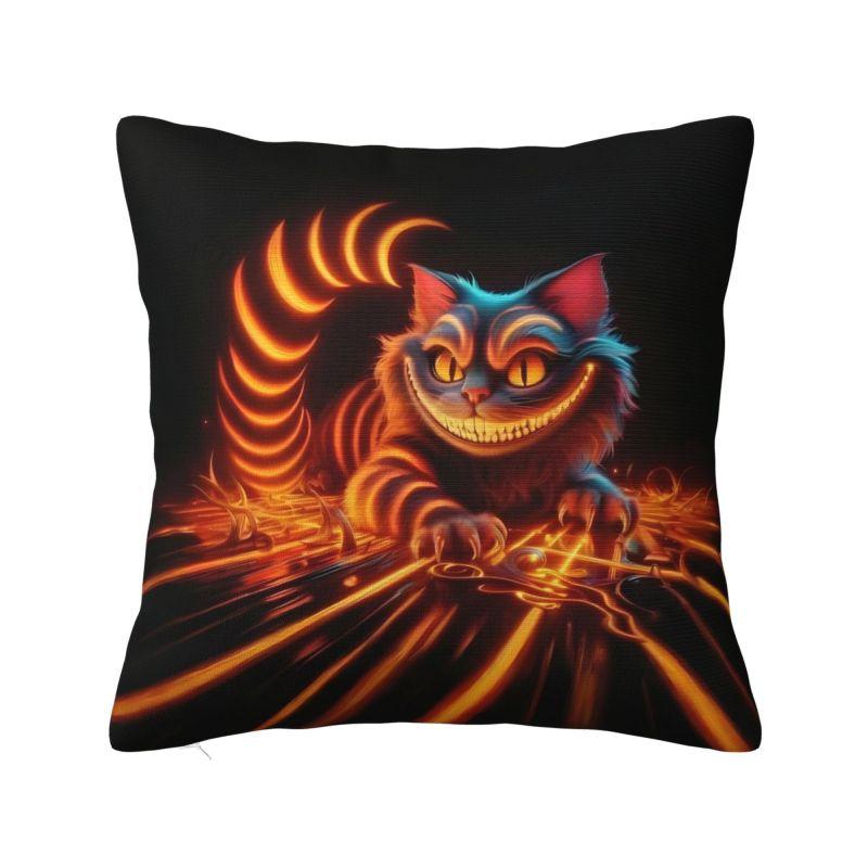 Federe Cuscino Personalizzate Disney Alice nel Paese delle Meraviglie Gatto dello Cheshire Divertente Velluto Lusso Decorazione Cuscino Salotto