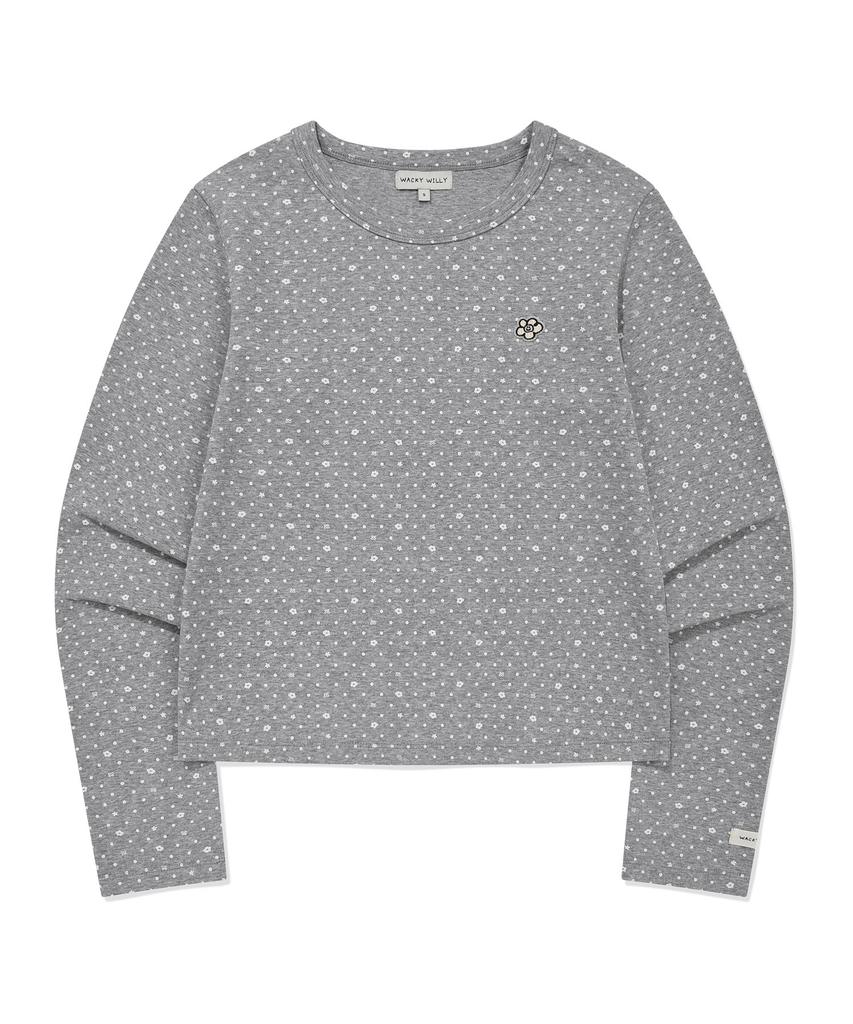 WACKY WILLY Women'S Basic Cotton Long Sleeve Dot