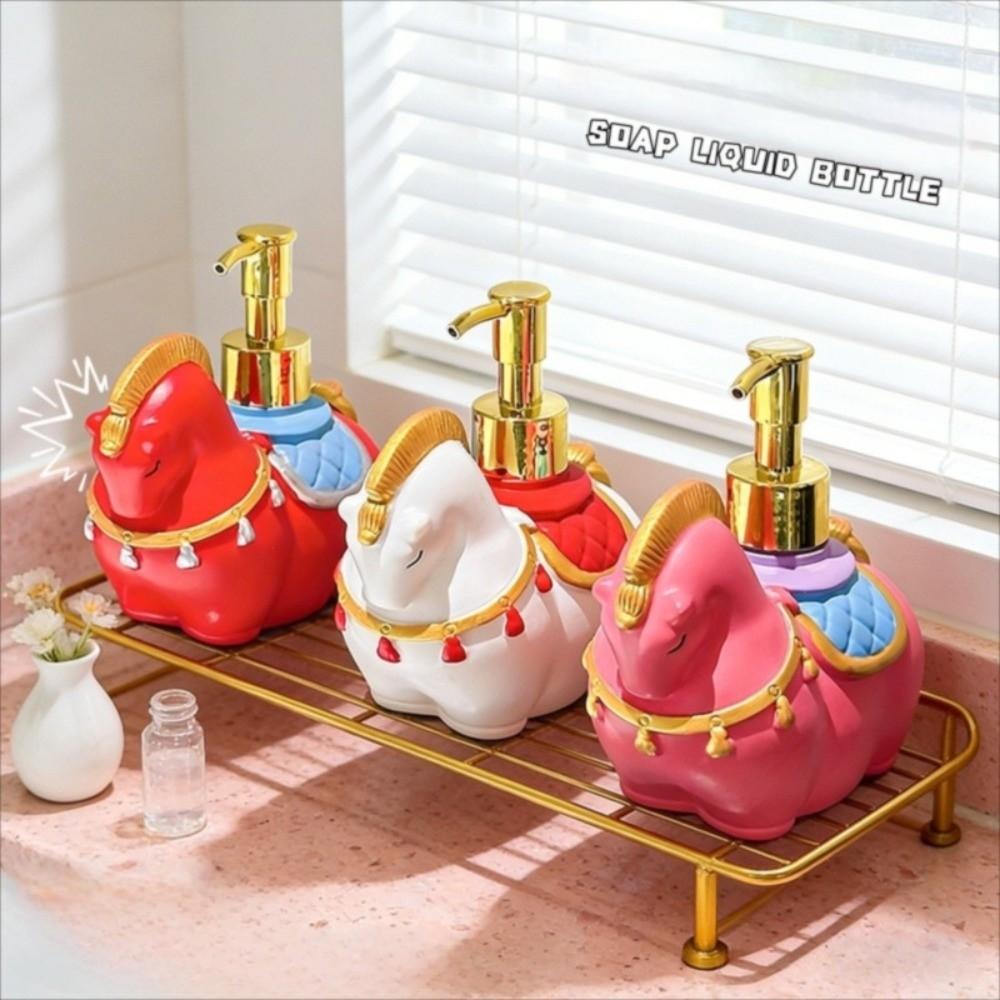 Press Bottle Zodiac Horse Soap Dispenser Animal Model Shampoo Soap Dispenser  Children/Kids