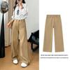 Women's Wide-leg Jeans, Denim Trousers, Korean-style High-waisted Khaki Pants