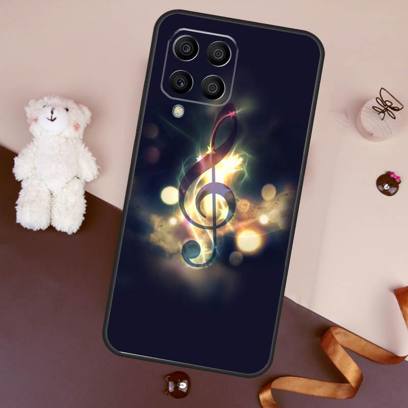 Music Note Symbol Piano Case For Samsung Galaxy M36 M55 M35 M15 M56 M16 M54 M14 M34 M31 M11 M13 M53 M12 M32 M52 M06