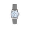 Knut Gadd HEXAGON Women's Watch with Steel Case, White Pearl Dial, and Gray Leather Strap, 3-Year Warranty