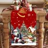 Christmas Santa Snowman Table Runner Christmas Decorations for Home Xmas Party Table Decor Navidad Noel New Year Tablecloth