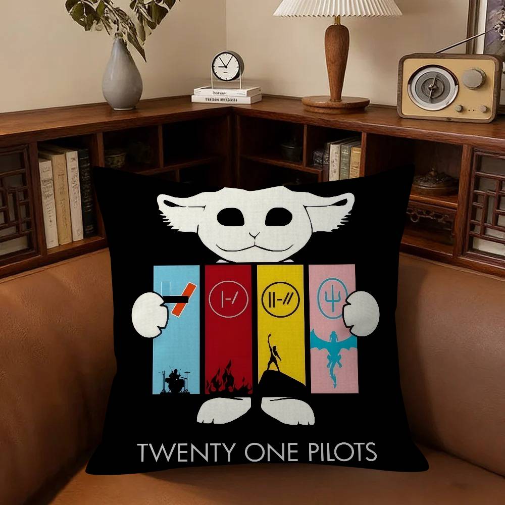 Band TTwenty One Pilots Pillow Anime Pillow Sofa Bed Head Pillow Cover Cushion Cover Fashion