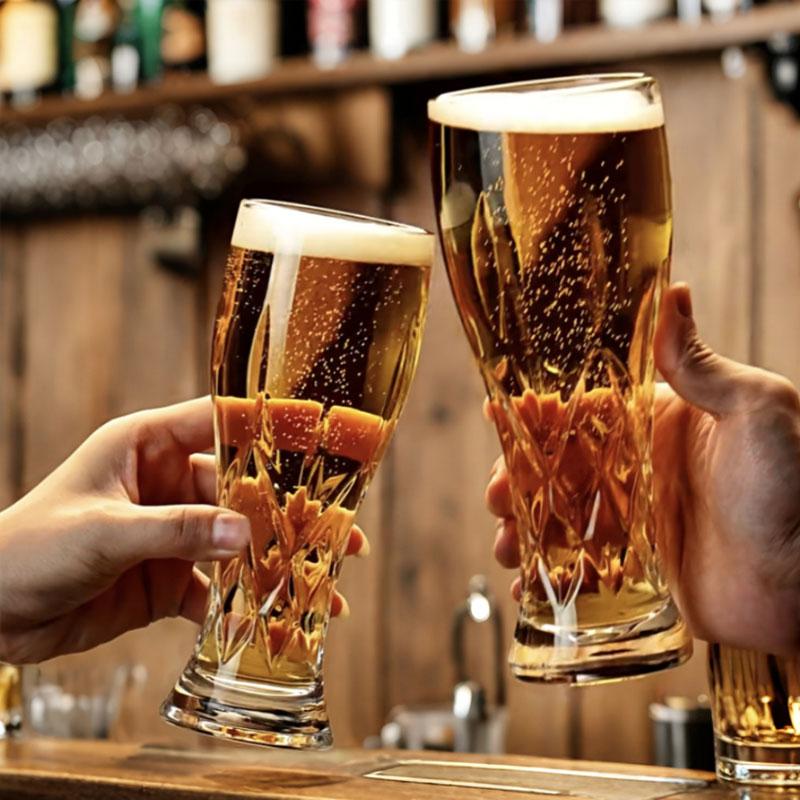 330ml/500ml Kreative Große Kapazität High-End Trinkbecher Gravierte Glasbecher Bierkrüge Hochwertige Handwerksbecher Fassbierbecher