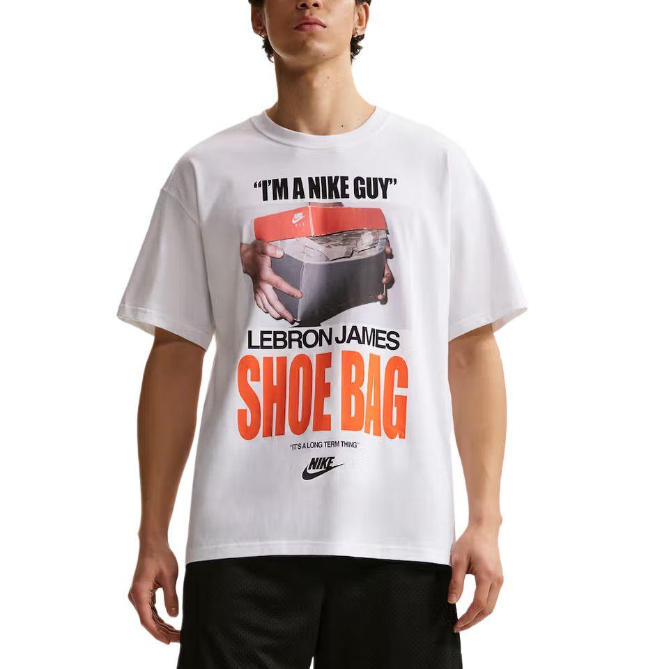 

Мужская футболка Nike LeBron James I m A Nike Guy Max90 Белая IH8574-100 XL
