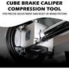 3/8 Inch Square Drive Car Cube Brake Caliper Compression Tool,Steel Rear Brake Caliper Tool for Piston Adjusting,Professional Disc Rear Calipers