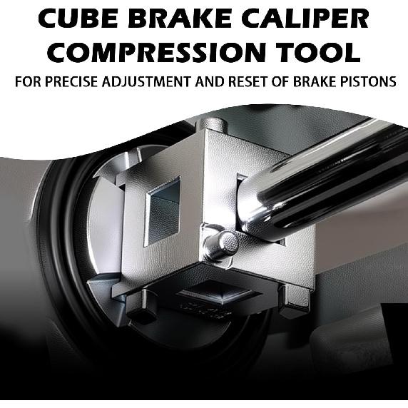 3/8 Inch Square Drive Car Cube Brake Caliper Compression Tool,Steel Rear Brake Caliper Tool for Piston Adjusting,Professional Disc Rear Calipers