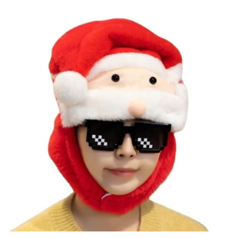 

[DOKiDOKi] Santa Claus cosplay hat Christmas Headgear disguise halloween headgear Kigurumi costume mask photo shoot funny goods event party Goods