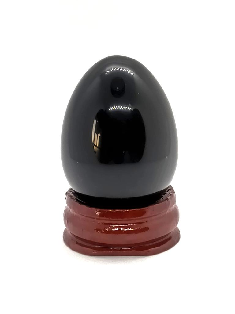Mineral specimen 30x40mm egg-shaped (obsidian)