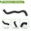 HOPESPANNER Radiator Coolant Hose 1657231270 for Toyota Highlander 3.5L 2008-2013, Good Sealing Black Lower Heater Hose Rubber (1 Piece)