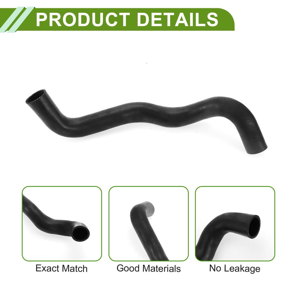 HOPESPANNER Radiator Coolant Hose 1657231270 for Toyota Highlander 3.5L 2008-2013, Good Sealing Black Lower Heater Hose Rubber (1 Piece)
