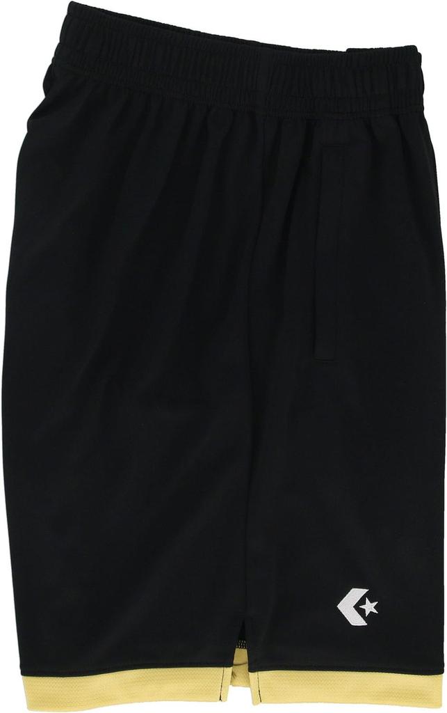 Basketball Shorts Practice Pants CB251859 Black X Gold [Converse] (with Pockets)