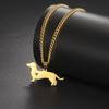 Teamer Claw And Dog Pendant Stainless Steel Necklaces For Woman Man Cute Pet Animal Amulet Minimalist Jewelry Birthday Gne Gifts