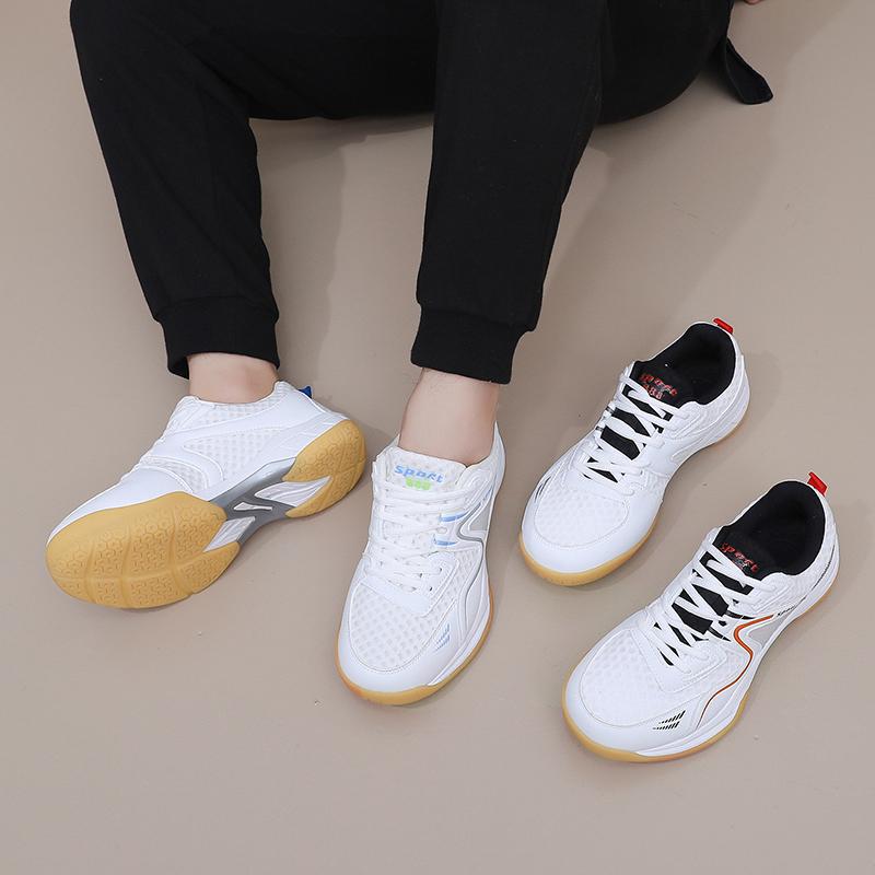 New badminton shoes men's shoes breathable table tennis shoes ultra-light shock absorption non-slip women's shoes competition training shoes tenni