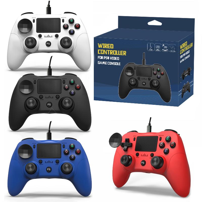 Ps4 Wired Game Handle Mb-p912w Gamepad Gaming Controller Many Colors Gamepad