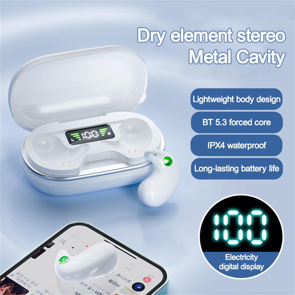 Mini Sleep Earbuds Wireless Bluetooth 5.3 Earphones TWS Sports Headphones with Microphone HiFi Stereo Waterproof Low Delay Headsets