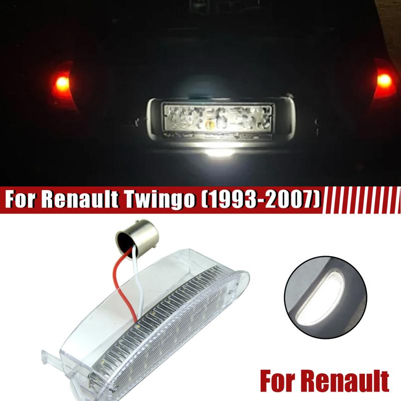 7700410754 Passend für Renault Clio MK2 (1998-2006) 1 Stück LED Kennzeichenleuchten für Autos Keine Fehlermeldung Lampe Rückleuchten Zubehör