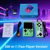 Console Portatile Mini Portatile per Videogiochi 8 Bit Schermo LCD a Colori da 3,0 Pollici Giocatore di Giochi a Colori per Bambini Integrato 500 Giochi Versione per Due Giocatori