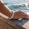 Lightweight Vacation Wrist Jewelry Summer Beach Bracelet, Bohemian Sea Shell Turtle Braided Handmade Woven Casual Daily Wear Accessory String