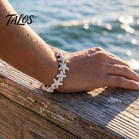 Lightweight Vacation Wrist Jewelry Summer Beach Bracelet, Bohemian Sea Shell Turtle Braided Handmade Woven Casual Daily Wear Accessory String
