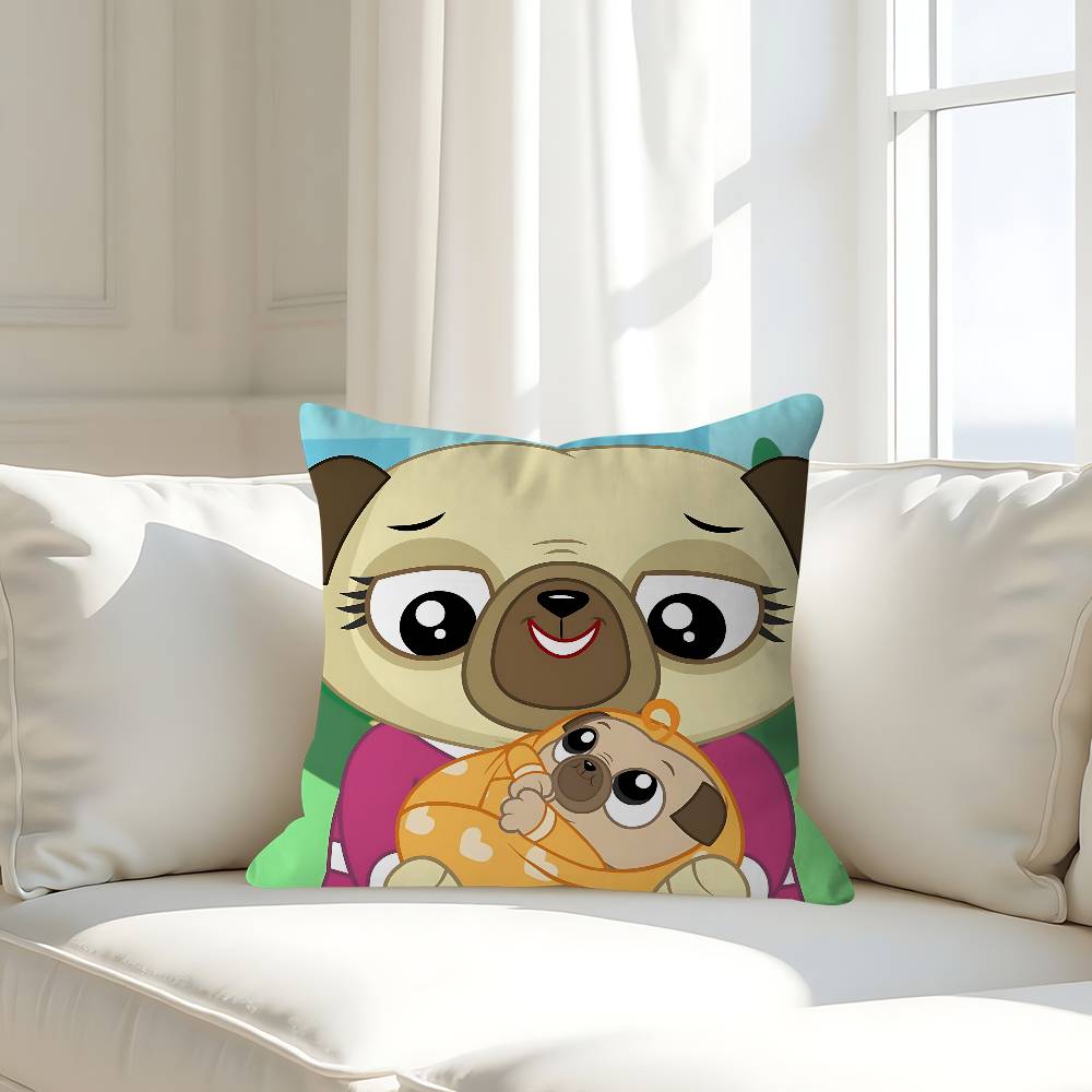 Cartoon C-Chip And P-Potato Pillow Case Removable Washable Cushion Cover – All-Season Soft Linen